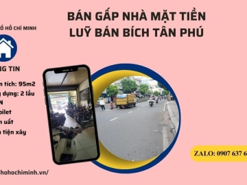 Bán Nhà Mặt Tiền Luỹ Bán Bích Tân Phú, 95m2, Ngang 5M, Vị Trí Đỉnh